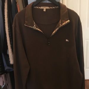 Burberry Men’s Brown Zip Sweater